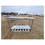 Commercial Stainless Steel Prep Table With Shelf