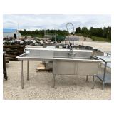 Commercial Stainless Double Well Sink