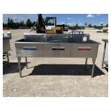 Commercial Stainless Triple Well Sink