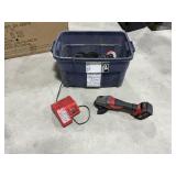 Milwaukee Grinder, Battery Charger And Discs