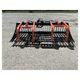 80' Skid Steer Rock Grapple Bucket