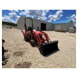 Kioti CS 2510 Loader Tractor With Backhoe