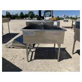 Commercial Stainless Double Well Sink