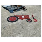Tractor Lawn Ornament And Handle
