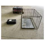 Dog Crate And Sheep Shears
