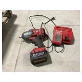 Milwaukee Impact Wrench And Battery Charger