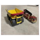 Tonka Dump Truck and Firetruck