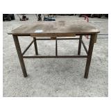 Metal Frame Bench