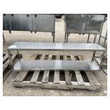 Commercial Stainless Double Wall Shelf