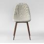 Dining Chair-Set Of 2-Light Gray-21x15x34