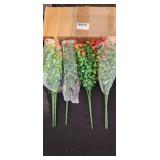 6 BUNDLES ORANGE ARTIFICIAL FLOWERS