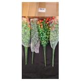 6 BUNDLES ORANGE ARTIFICIAL FLOWERS