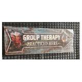 GROUP THERAPY METAL SIGN 6'X16