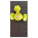 2- 5LB DUMBBELLS