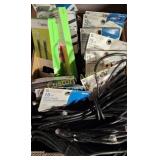 BOX OF ETHERNET &  COAX CABLES