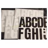 4PKS 4' VINYL MAILBOX LETTERS/ NUMBERS
