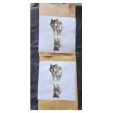 2- 6' WOLF VINYL STICKERS