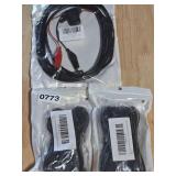 2 CAR LIGHT STRIPS AND TRAIL CAMERA WIRES