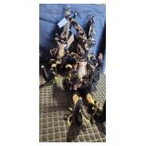 3 POSABLE ELF DOLLS 18' TALL