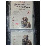 2 PKS OF REUSABLE TRAINING PET PADS