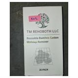 REUSABLE BAMBOO COTTON MAKEUP REMOVER