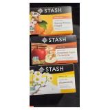 3 BOXES OF STASH TEA