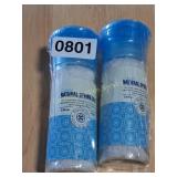 2 BOTTLES OF NATURAL SPRING SALT
