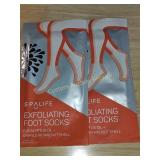 2 CT SPALIFE EXFOLIATING SOCKS