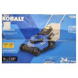 KOBALT 24V 16' PUSH MOWER WITH 2 BATTERIES &