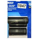 KOBALT 3PC DEEP IMPACT SOCKETS