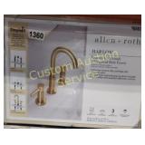 ALLEN ROTH HARLOW GOLD FINISH BATH FAUCET RETAIL