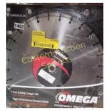 OMEGA 16' CONCRETE DIAMOND BLADE RETAIL $130