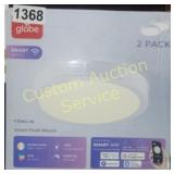 GLOBE 2PK SMART WIFI FLUSHMOUNT LIGHTS RETAIL