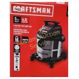 CRAFTMAN 5GAL STAINLESS STEEL SHOP VAC RETAIL