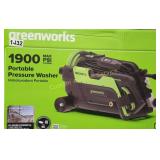 GREENWORKS 1900PSI PRESSURE WASHER RETAIL $249
