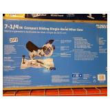 KOBALT 7 1/4 COMPACT SLIDING SINGLE BEVEL MITER