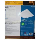 VENTILATION FAN WITH EDGE LIT LED LIGHT