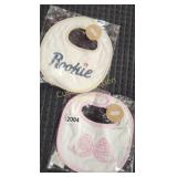 2 MUD PIE BABY BIBS