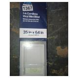 35 X 64 IN CORDLESS VINYL MINI BLIND