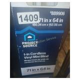 71 X 64 IN VINYL MINI BLIND