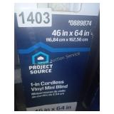 46 X 64 IN VINYL MINI BLIND