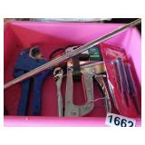 TUB OF MISC TOOLS