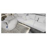4PC MACY'S CHAISE LOUNGE SECTIONAL SOFA