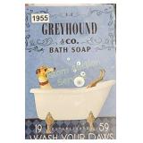 GREYHOUND 8X10 METAL SIGN