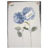 8X12 METAL SIGN BLUE DANDILIONS
