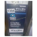 47 X 48 IN VINYL MINI BLIND