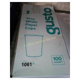 10OZ WHITE PAPER CUPS