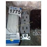 RECEPTACLES AND SWITCH