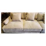 BEIGE UPHOLSTERED LOVESEAT RETAIL $699