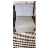 ARMLESS SOFA CHAIR BLUE/GREY RETAIL $499